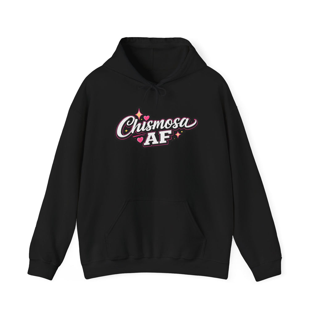 Chismosa AF Hoodie – Cute Pink Script Gossip Lover Hoodie