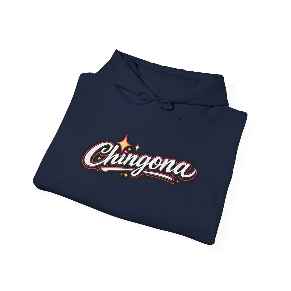 Chingona Hoodie — Retro Sparkle Latina Pride