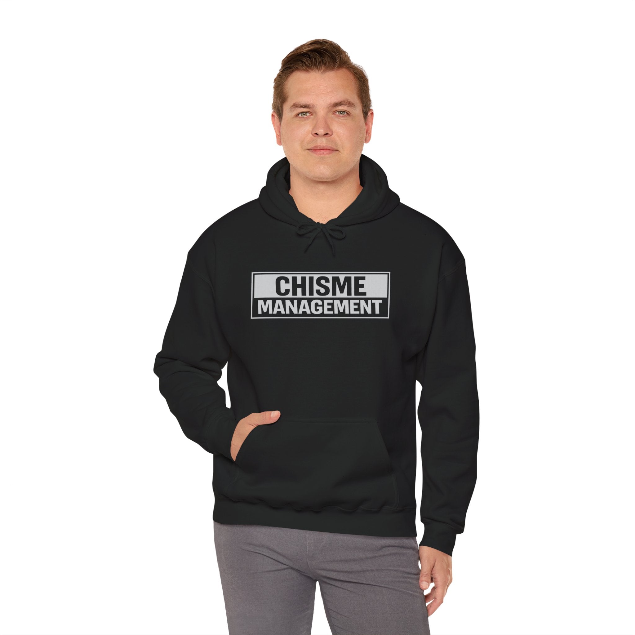 Chisme Management Hoodie – Funny Spanish Gossip