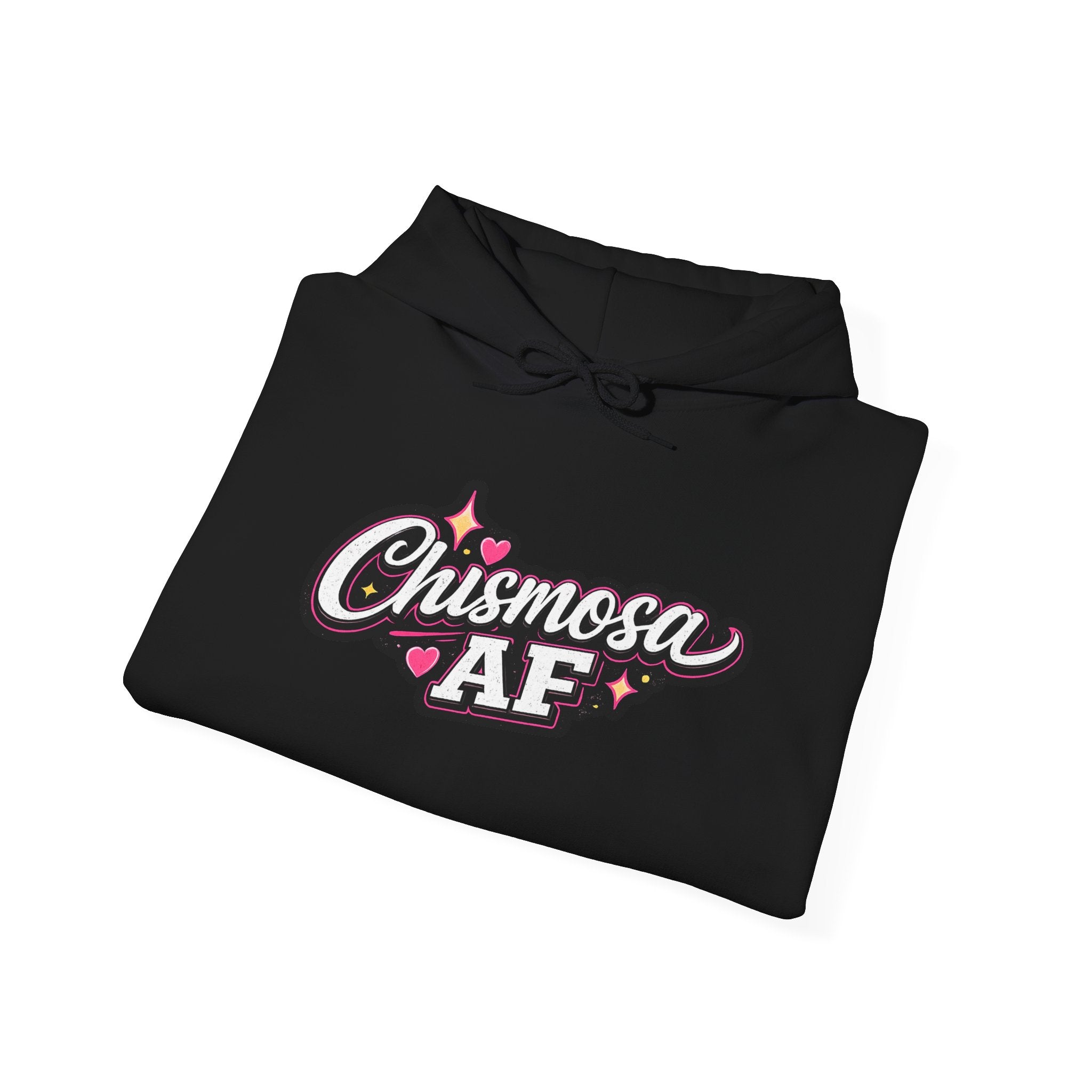 Chismosa AF Hoodie – Cute Pink Script Gossip Lover Hoodie