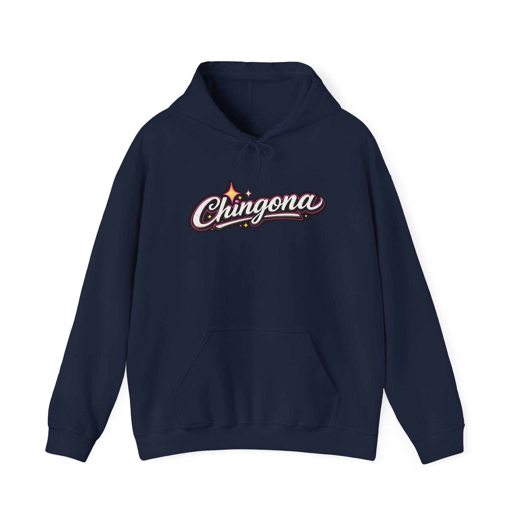 Chingona Hoodie — Retro Sparkle Latina Pride