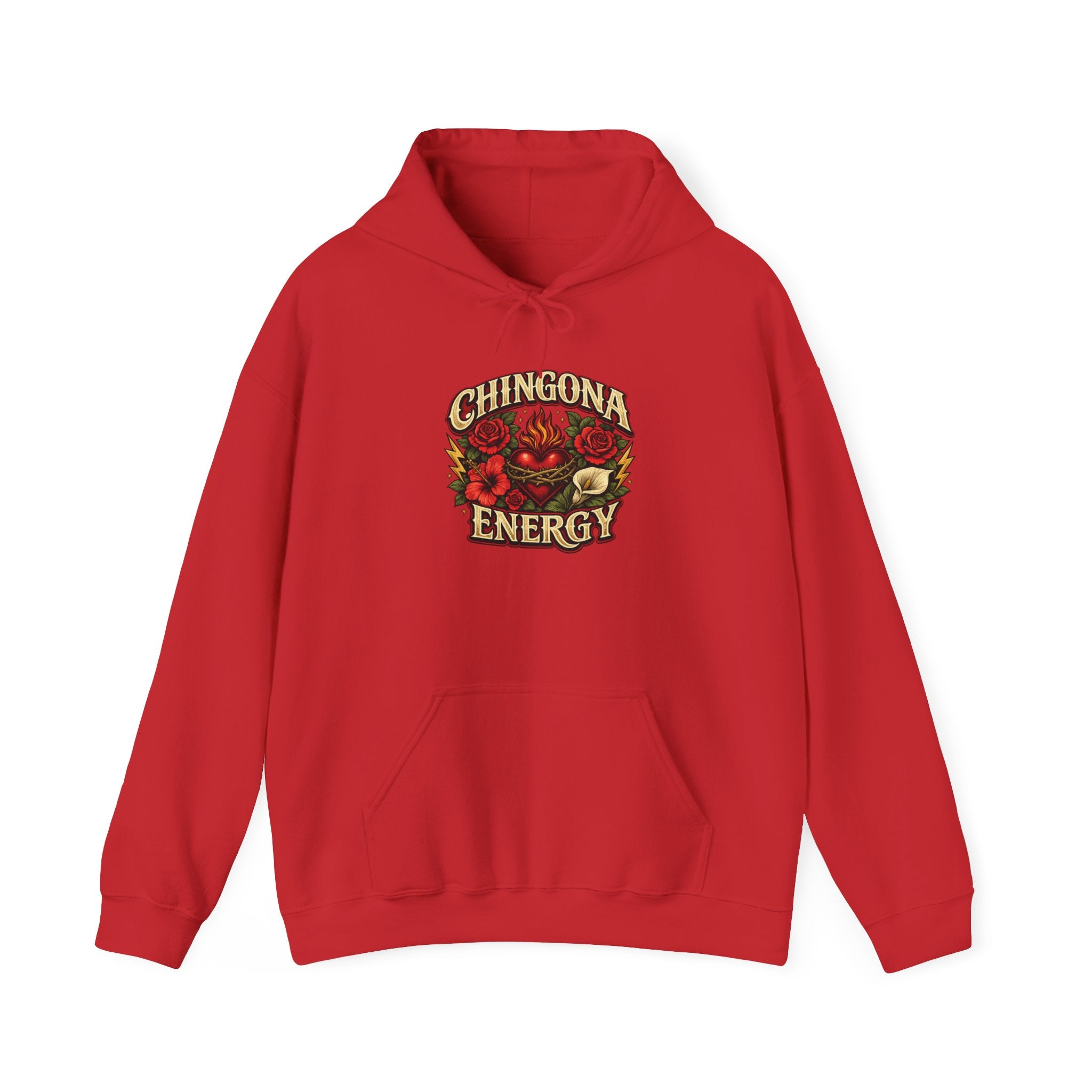 Chingona Energy Hoodie Floral Retro Latina Empowerment