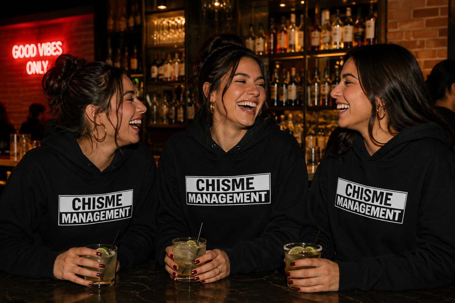 Chisme Management Hoodie – Funny Spanish Gossip