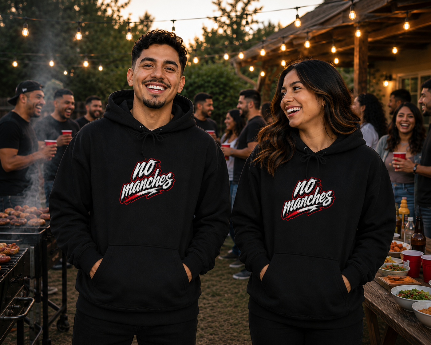 “No Manches” Hoodie Retro Script